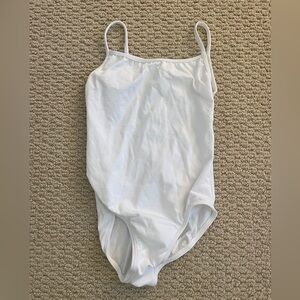 White MotionWear leotard size small adult
